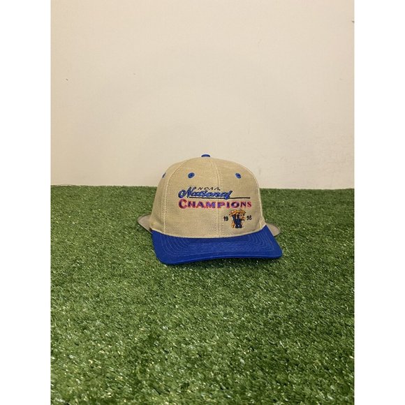 Vintage Kentucky Wildcats hat cap snap back basketball 90s logo 7 mens blue - Picture 2 of 10